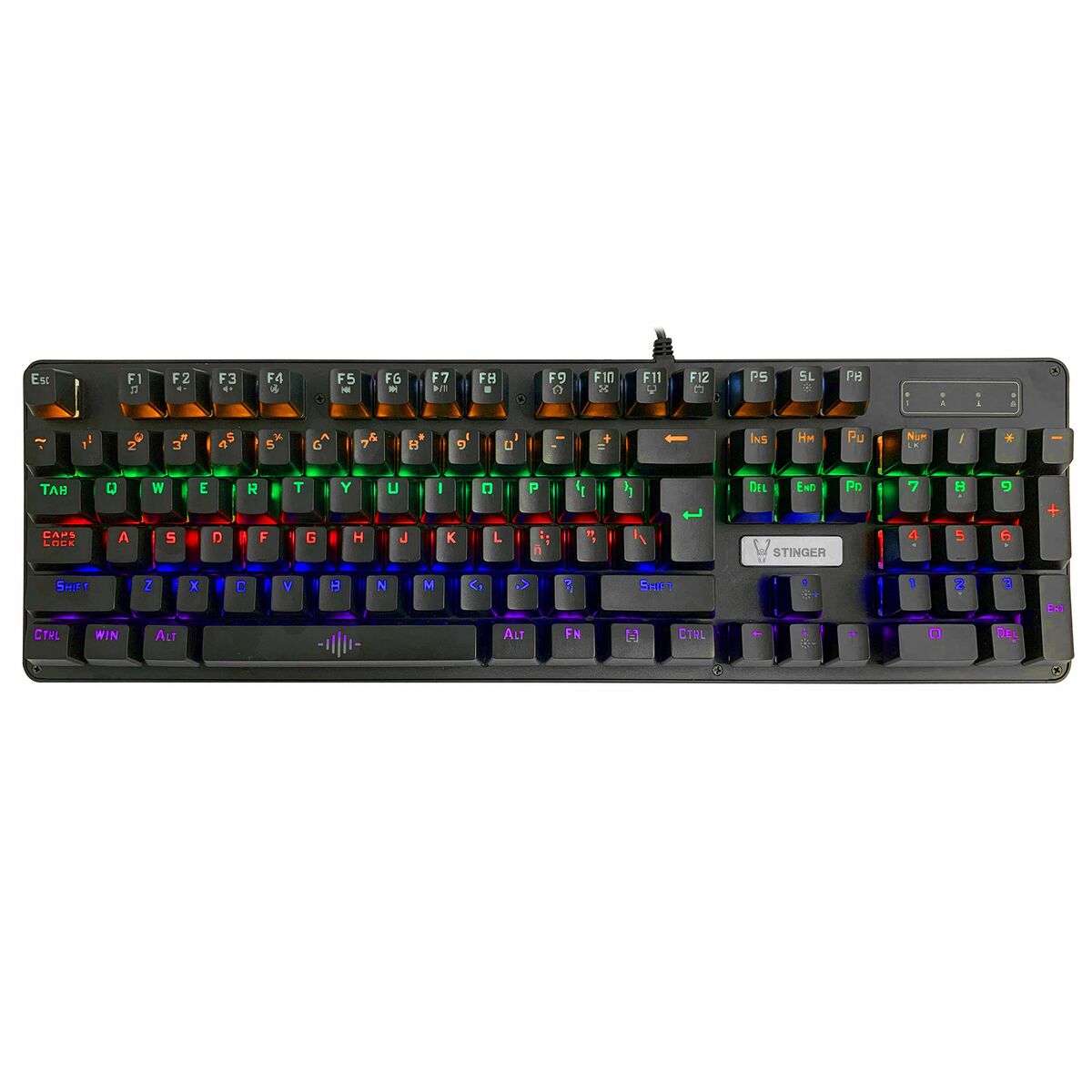 Afbeeldingen van Keyboard with Gaming Mouse Woxter GM26-075 Black