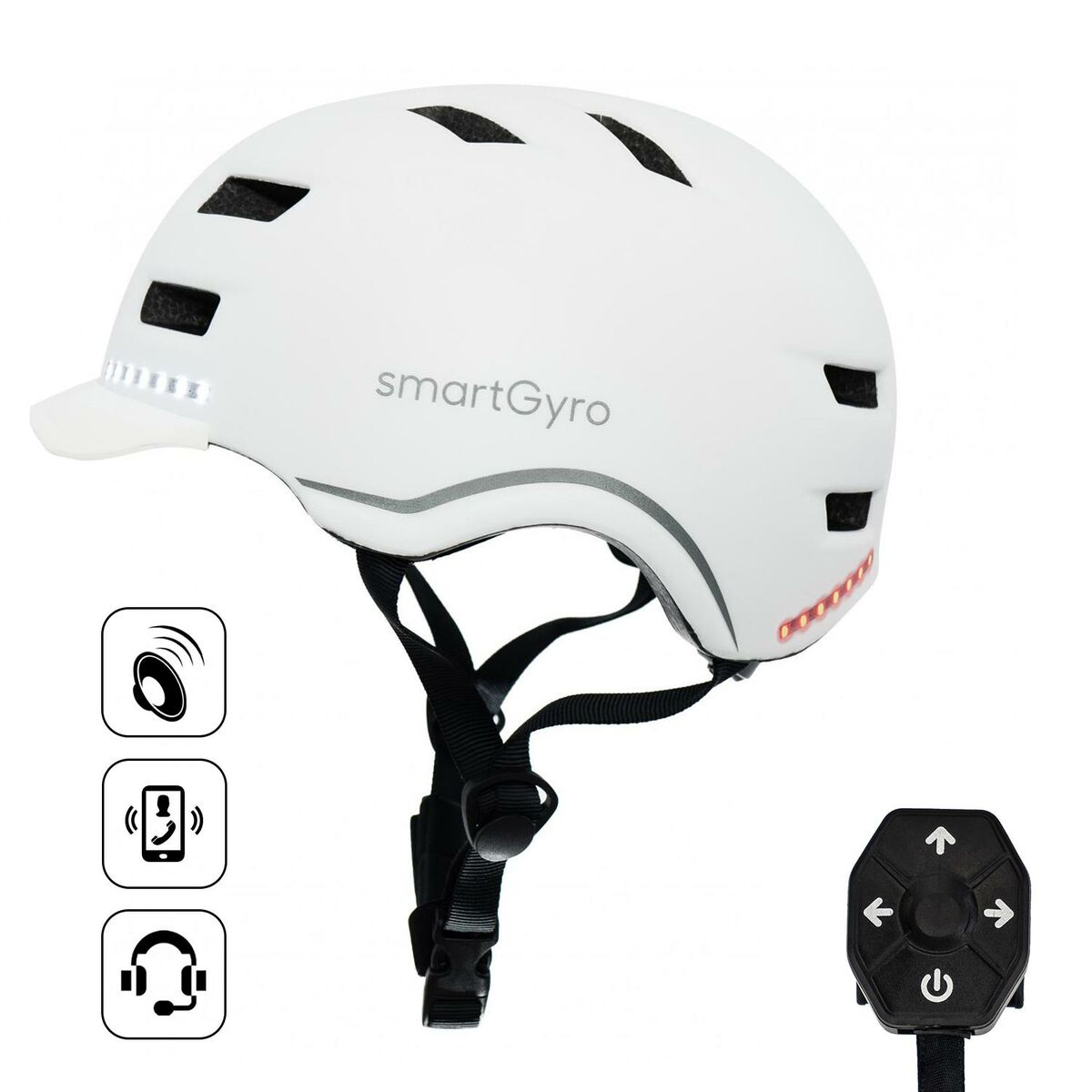 Casque pour Trottinette électrique Smartgyro SMART PRO L Blanc
