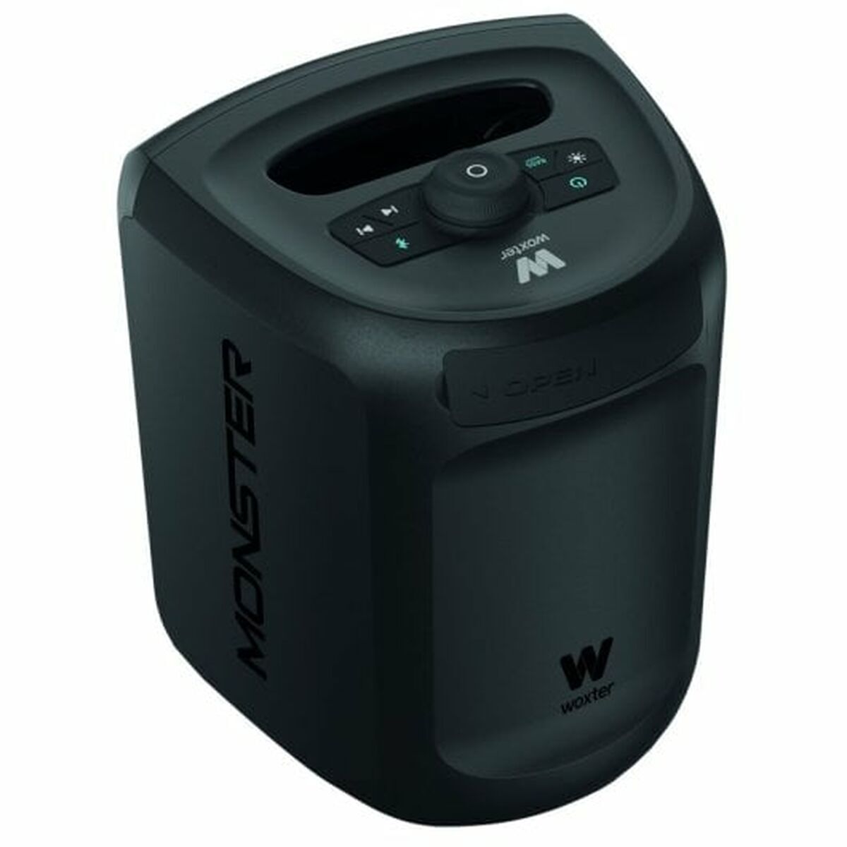 Dankzij de draagbare Bluetooth®-luidsprekers Woxter MONSTER Zwart