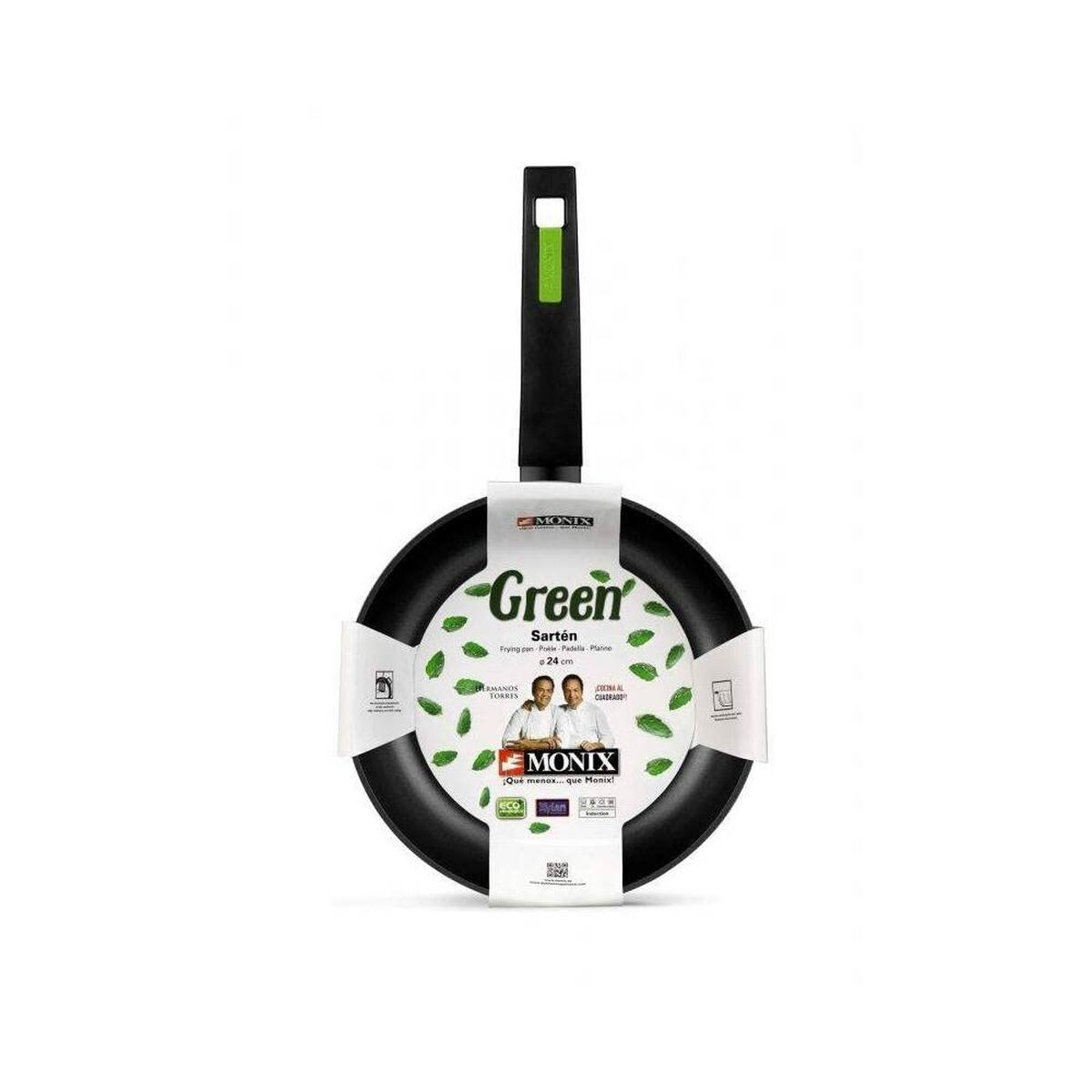 Pan Monix GREEN 18CM Black Green Metal Aluminium Bakelite Ø 18 cm, view 3