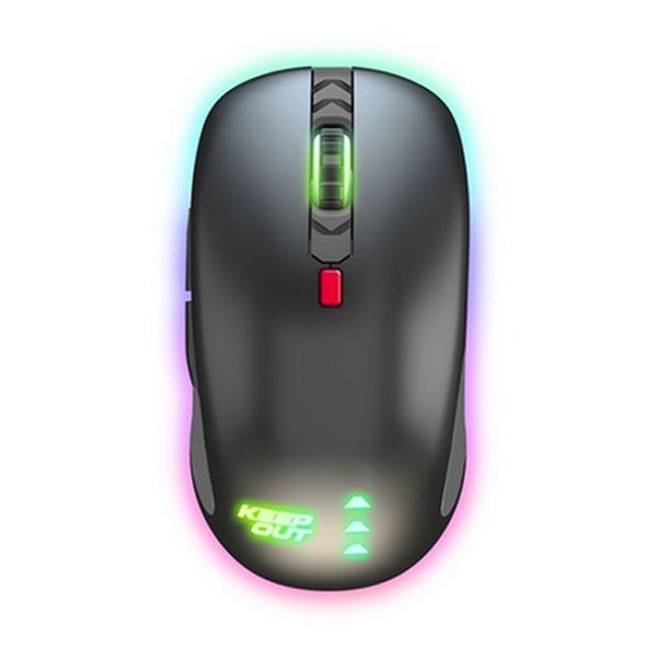 Ratón Gaming con LED KEEP OUT x4PRO 2500 dpi Negro