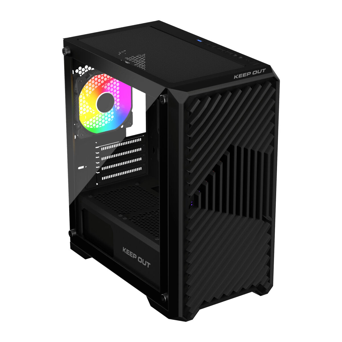 Kép ATX Semi-tower Box KEEP OUT XC-220 ARGB 4FANS Black