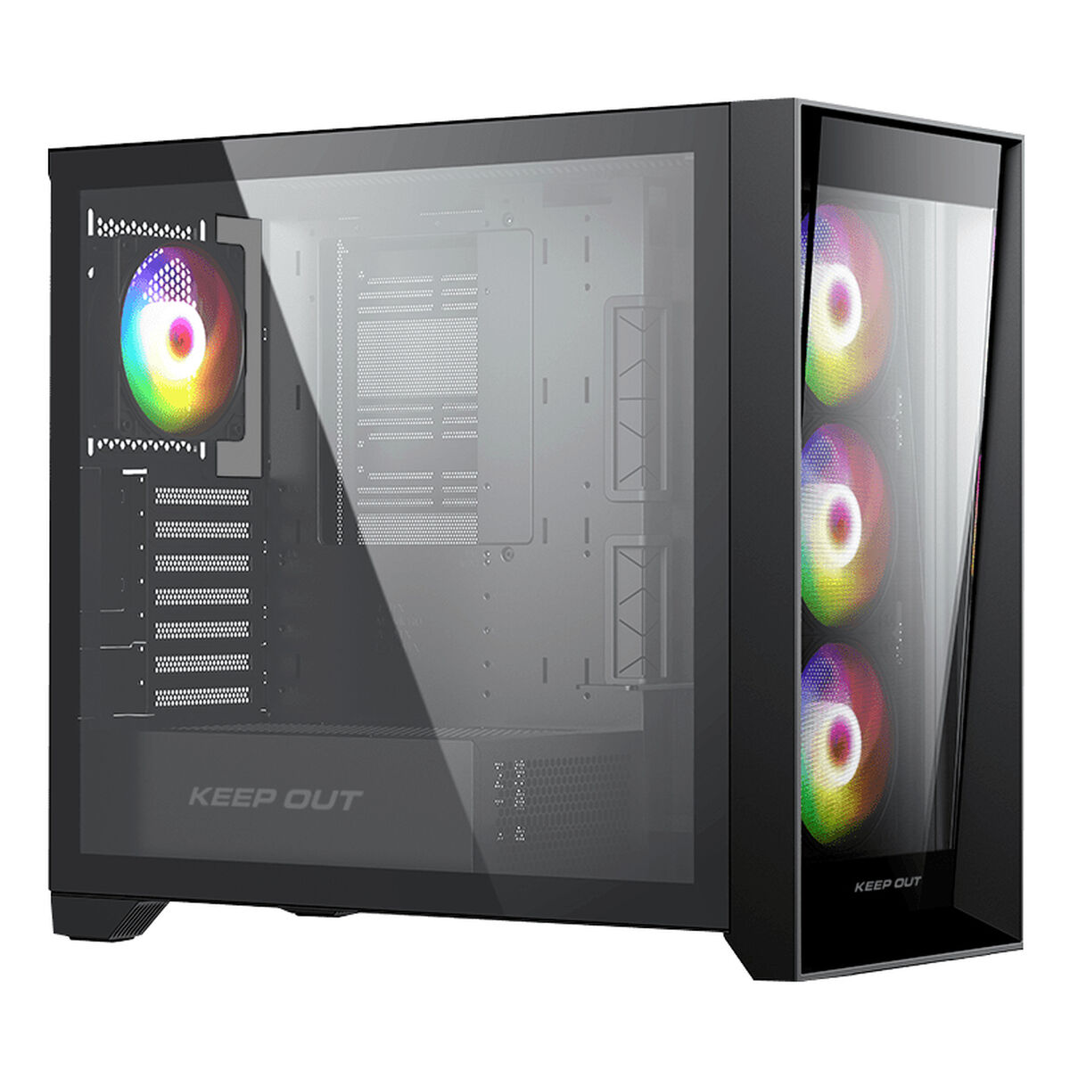 Afbeeldingen van ATX Semi-tower Box KEEP OUT XC-911 PRO MASTER Black
