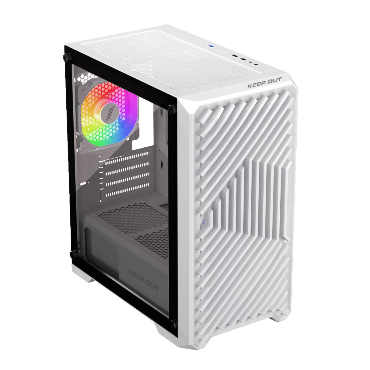 Afbeeldingen van ATX Semi-tower Box KEEP OUT XC-220W White
