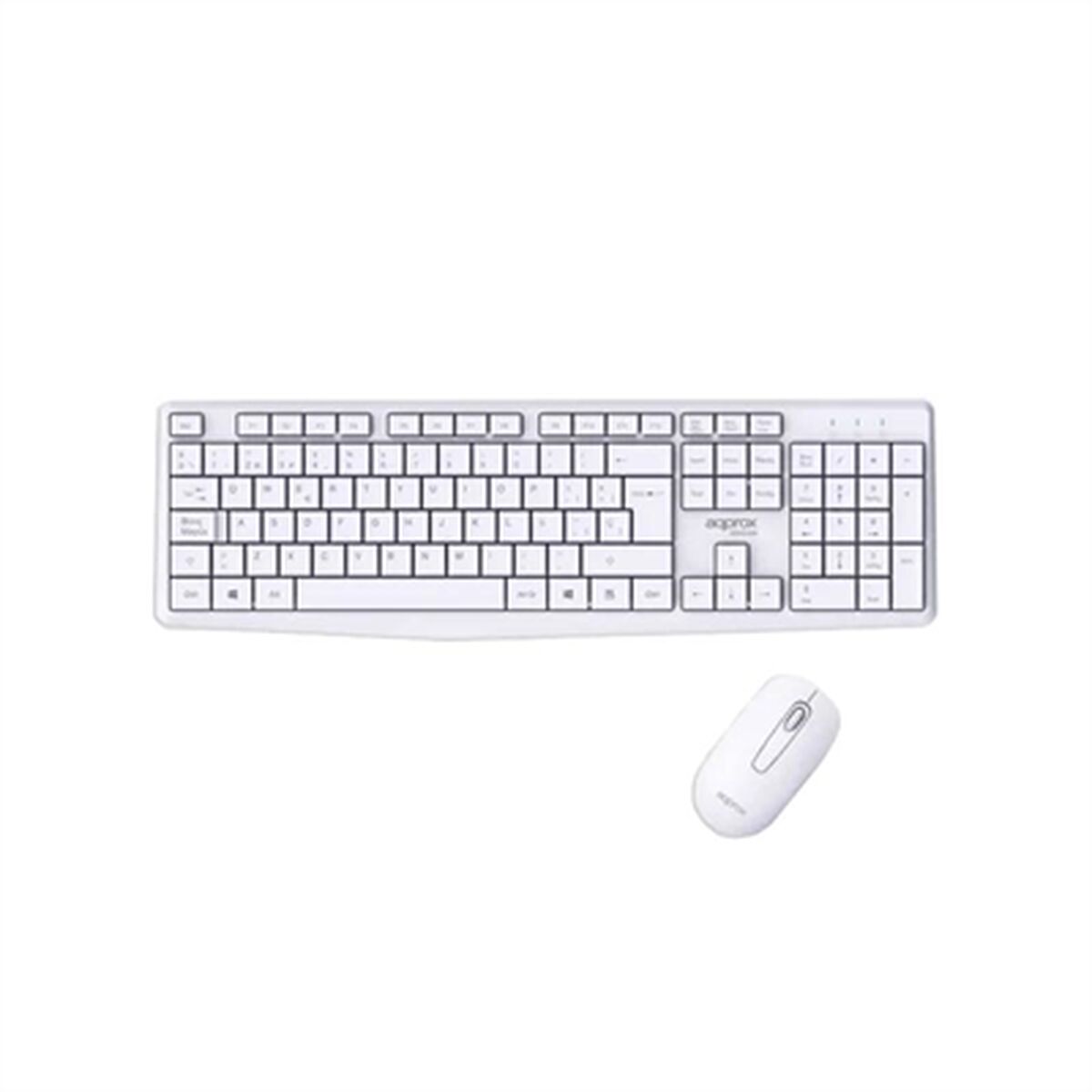 Picture of Keyboard and Mouse approx! X420W 1000DPI White Spanish Spanish Qwerty
