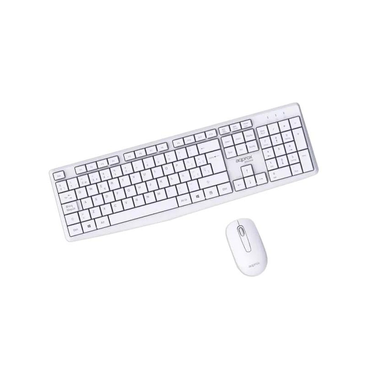 Picture of Keyboard and Mouse approx! X420W 1000DPI White Spanish Spanish Qwerty