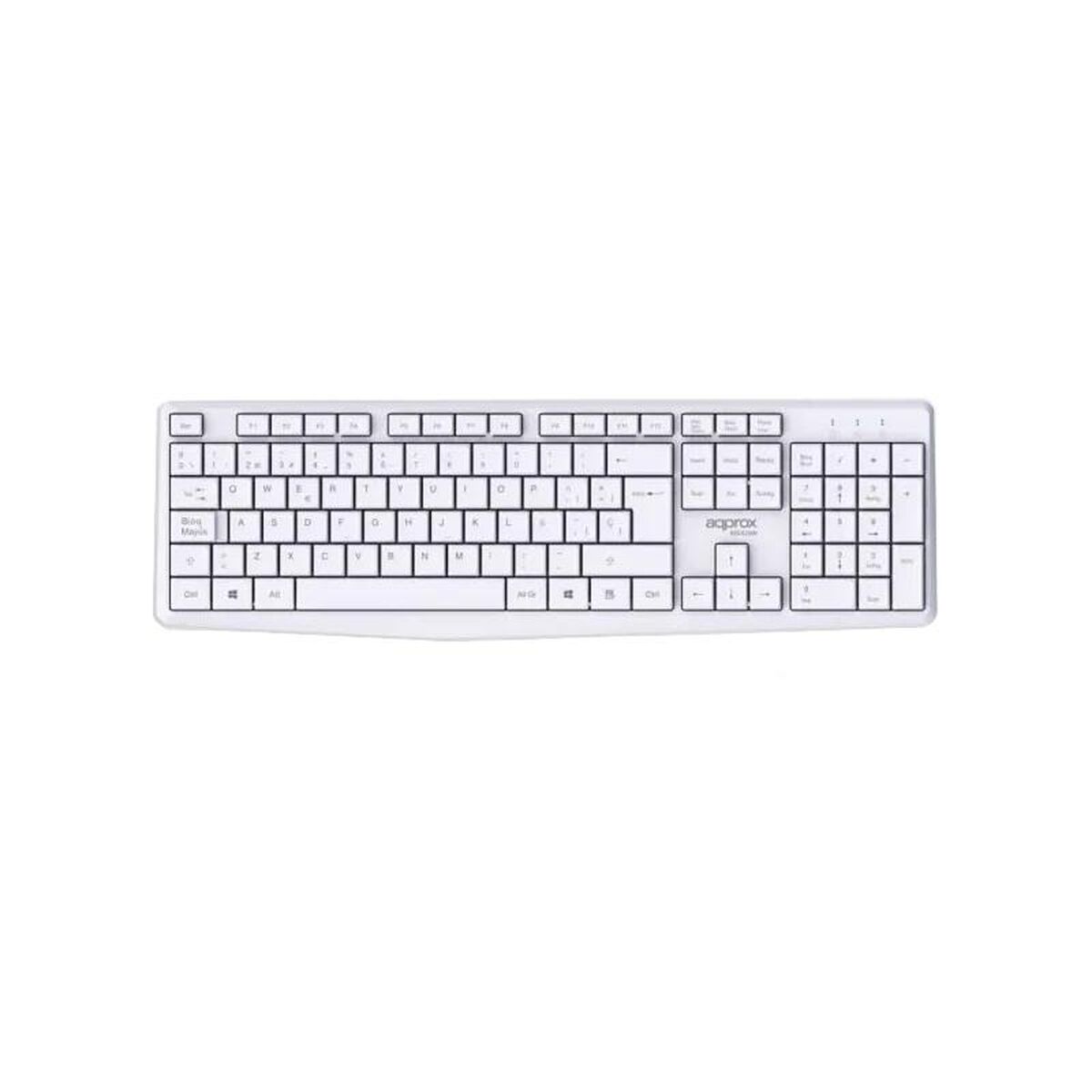Picture of Keyboard and Mouse approx! X420W 1000DPI White Spanish Spanish Qwerty