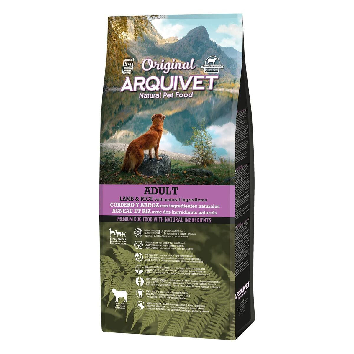 Fodder Arquivet Original Adult Lamb with rice Adult Lamb Rice 12 kg 12,7 KG, view 2