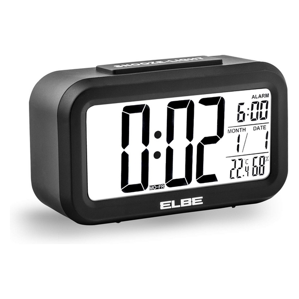 Alarm Clock ELBE RD-668 LCD 4,4" Black