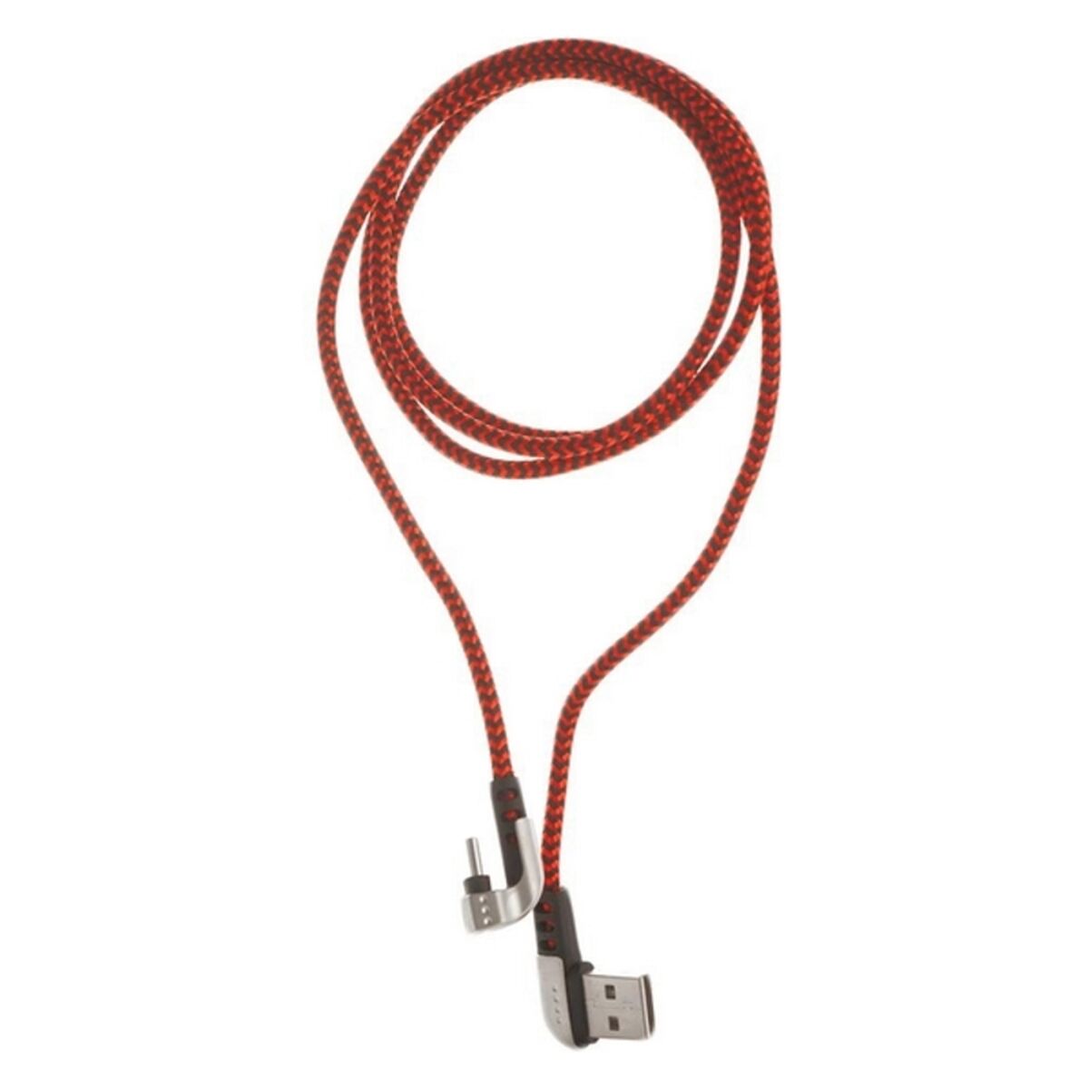 Kabel USB A naar USB C ELBE CA-199 Nylon 1 m Rood USB C