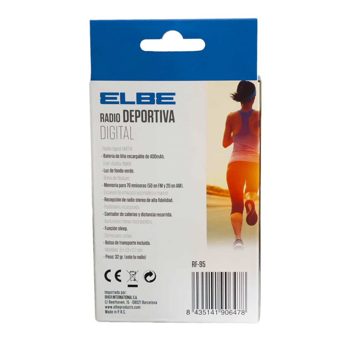 Picture of Portable Digital Radio ELBE RF95 Sporting AM/FM Dark grey