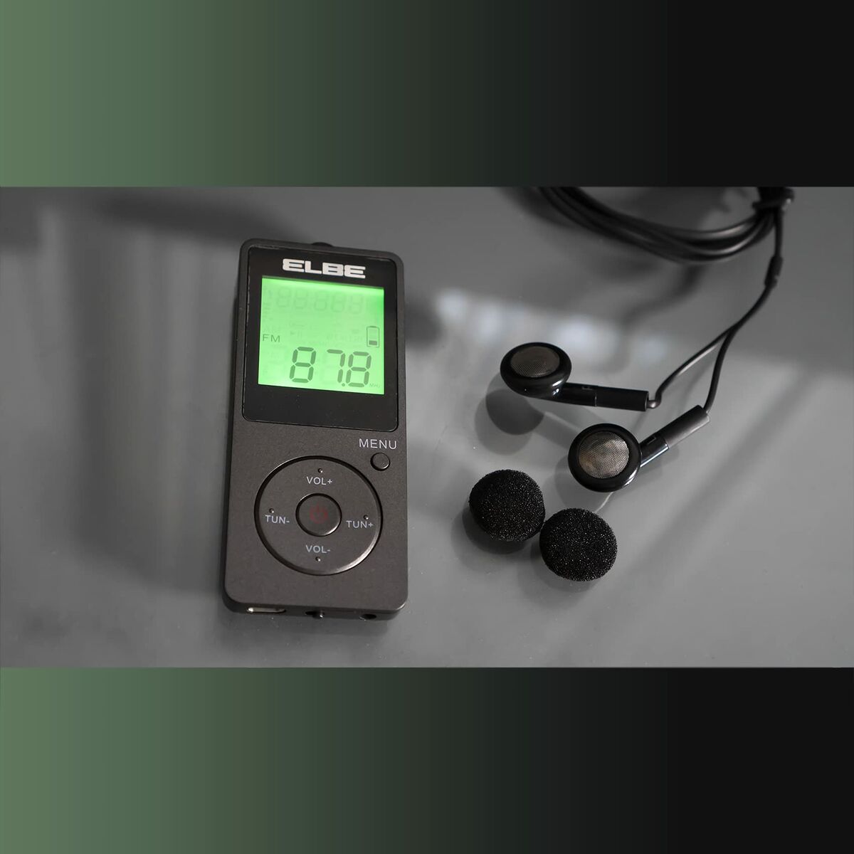 Picture of Portable Digital Radio ELBE RF95 Sporting AM/FM Dark grey