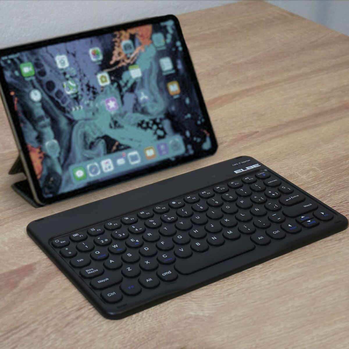Afbeeldingen van Wireless Keyboard ELBE TE102BT Black QWERTY