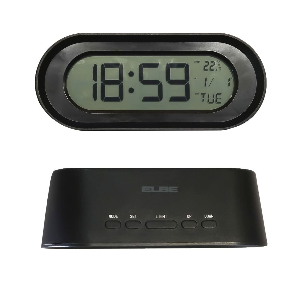 Bild von Clock-Radio ELBE RD700 Black Thermometer