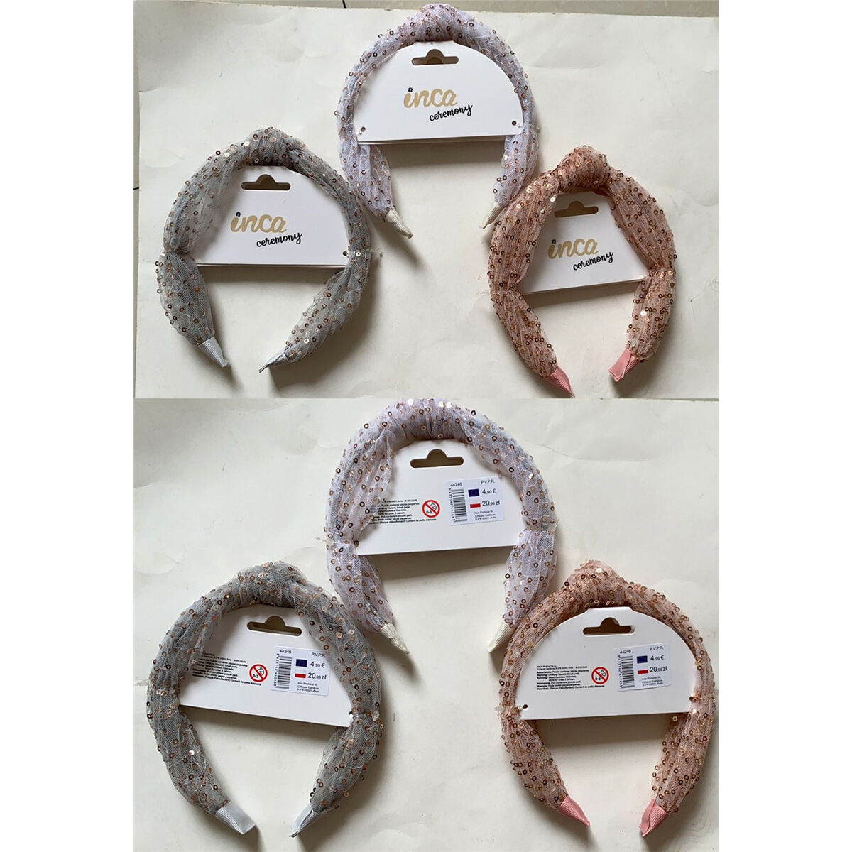 Headband Inca Sequins Lasso Pink