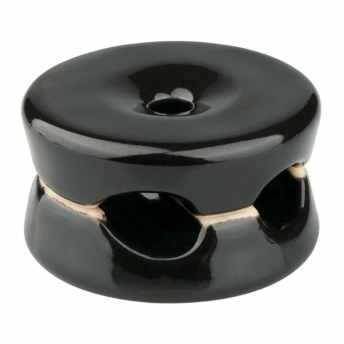 Kép Cable holder F-line Black Porcelain 5 Units