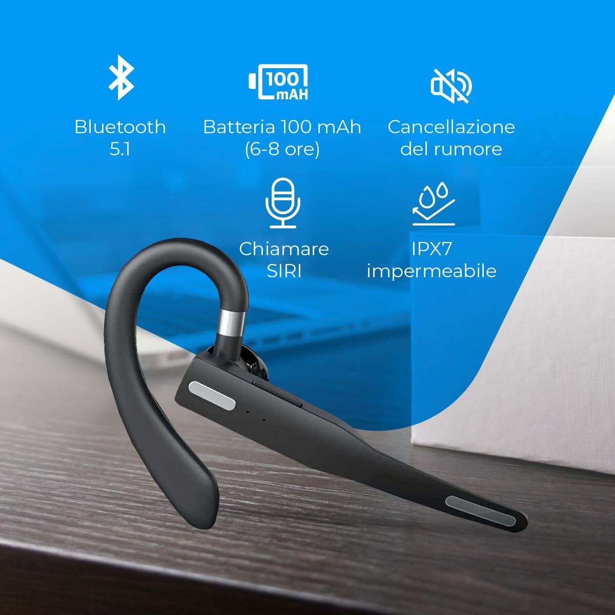 Afbeeldingen van In-ear Bluetooth Headphones NK NK-FA32004 Black