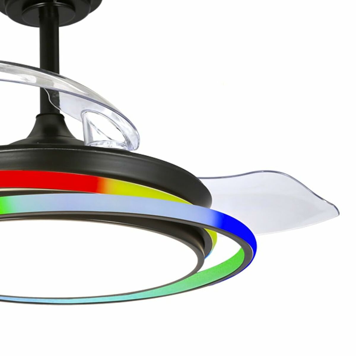 Image secondaire de Ventilateur de Plafond CristalRecord ANTILA MINI RGB BK RETRAC Noir