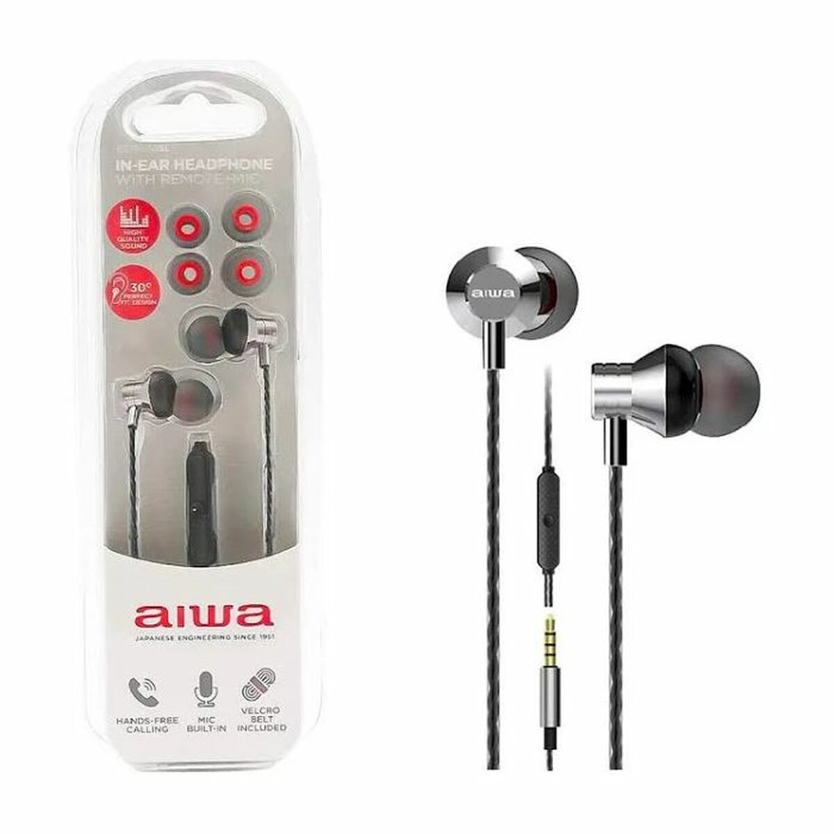 Image de Headphones Aiwa ESTM50SL Grey Silver