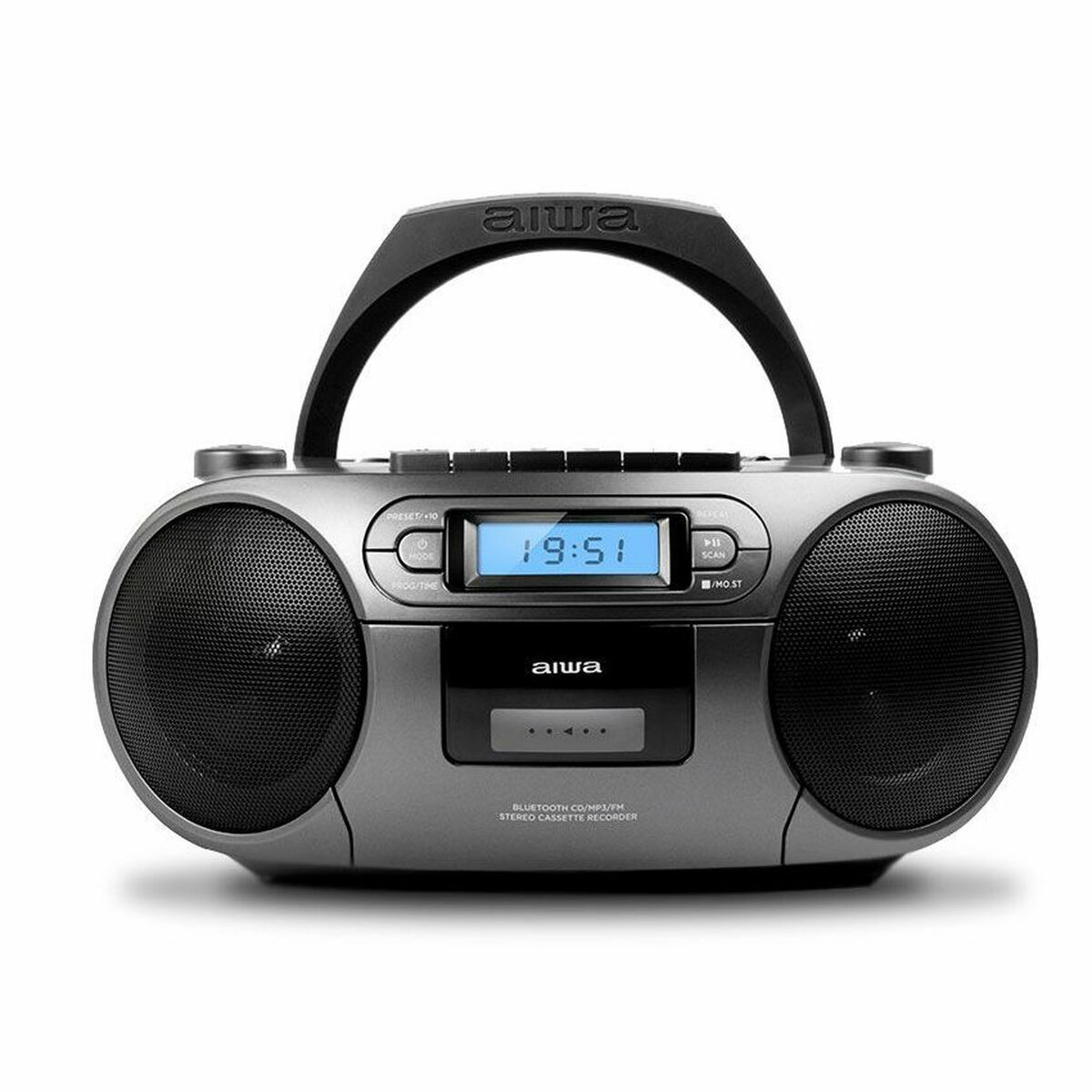 Afbeeldingen van Radio cassette Aiwa BBTC-550MG Bluetooth Grey