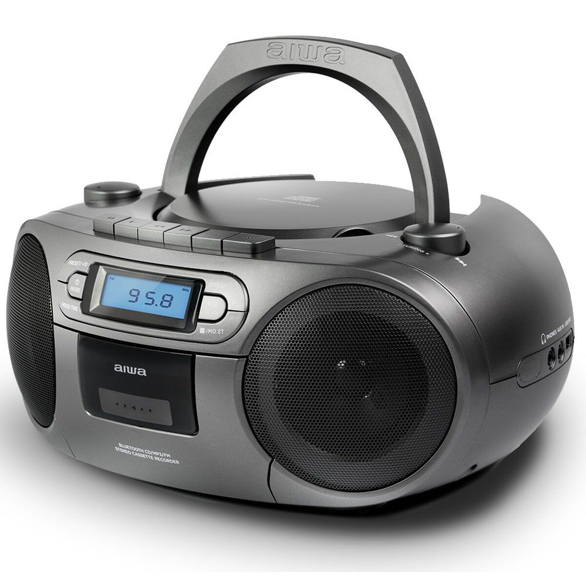 Afbeeldingen van Radio cassette Aiwa BBTC-550MG Bluetooth Grey