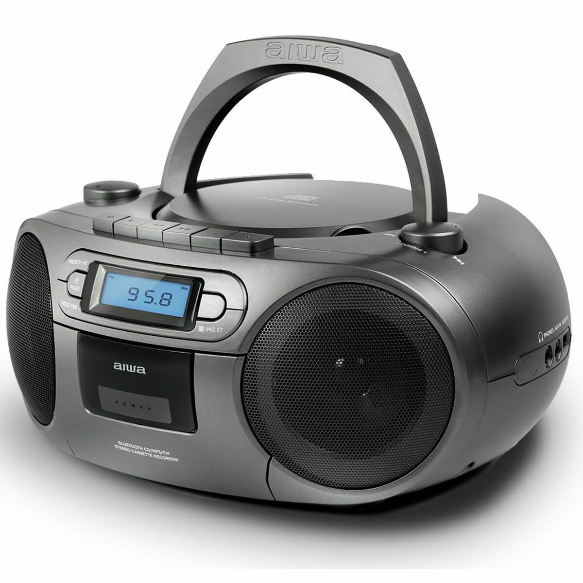 Afbeeldingen van Radio cassette Aiwa BBTC-550MG Bluetooth Grey
