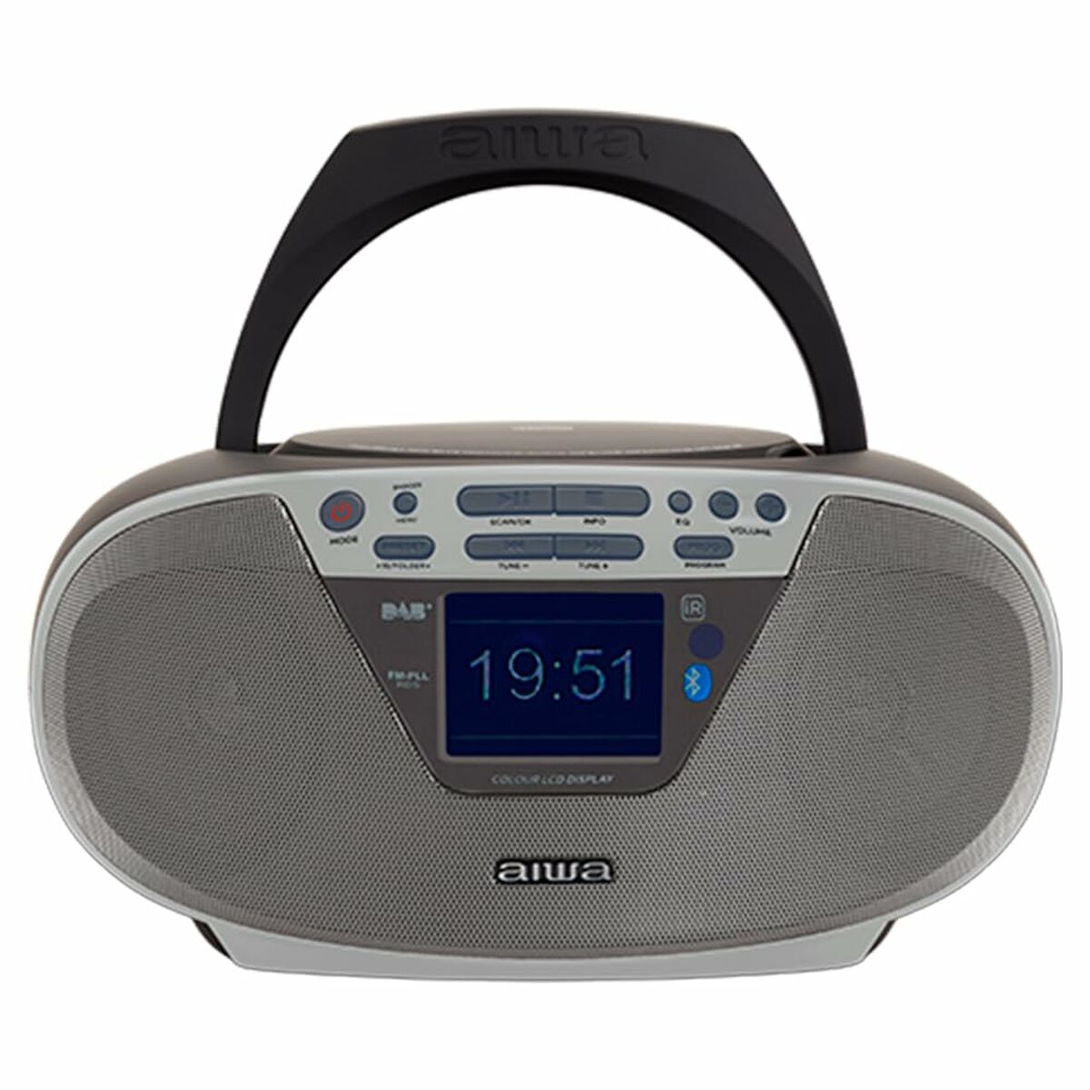 Afbeeldingen van Radio CD MP3 Aiwa BBTU500DAB/SL Silver FM