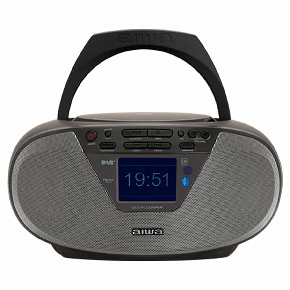 Afbeeldingen van Radio CD MP3 Aiwa BBTU500DAB/BK Black FM