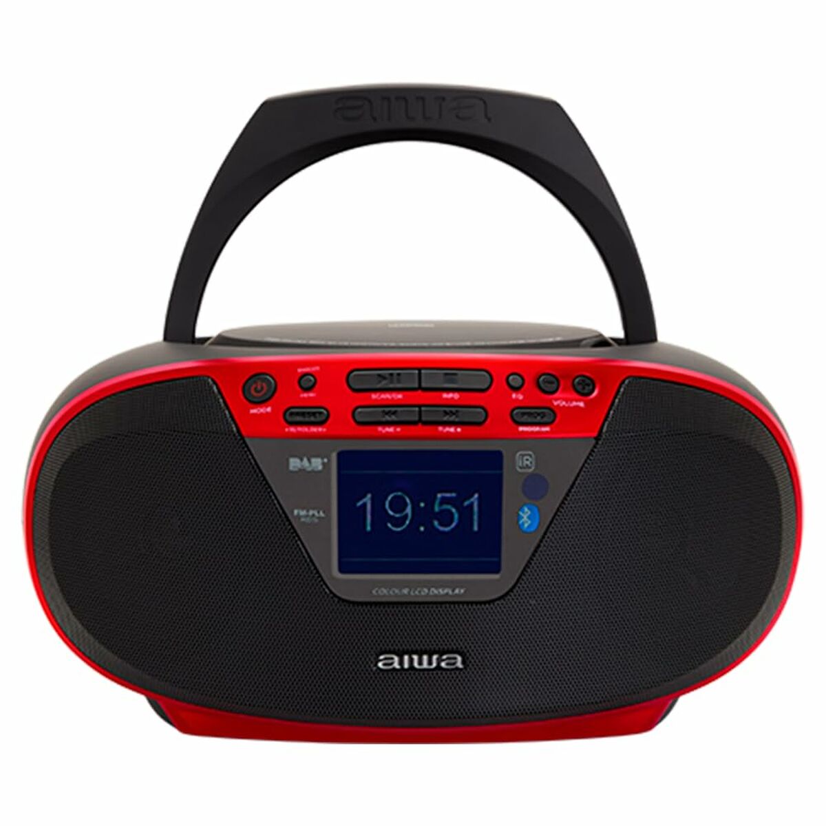 Afbeeldingen van Radio CD MP3 Aiwa BBTU500DAB/RD Red FM