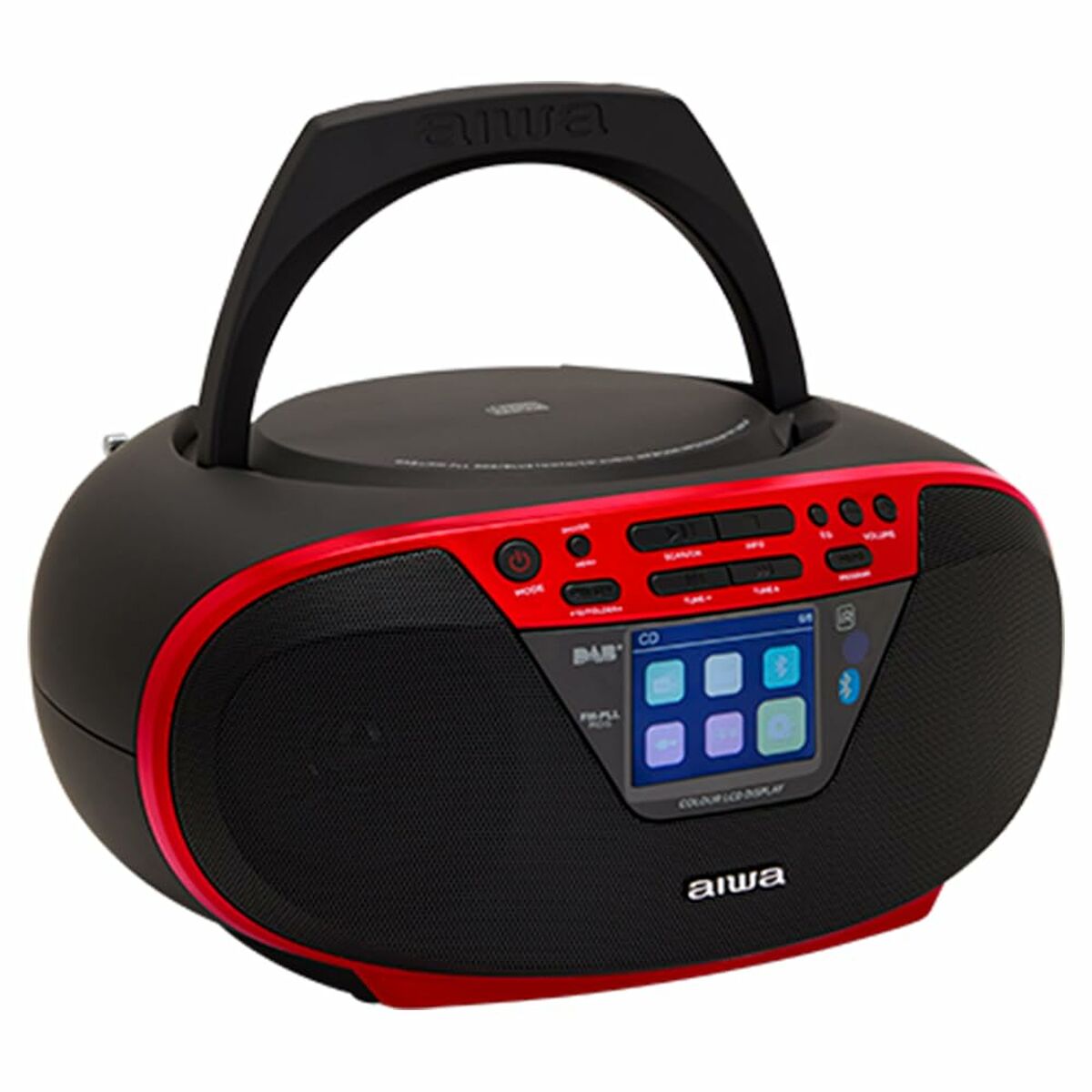 Afbeeldingen van Radio CD MP3 Aiwa BBTU500DAB/RD Red FM