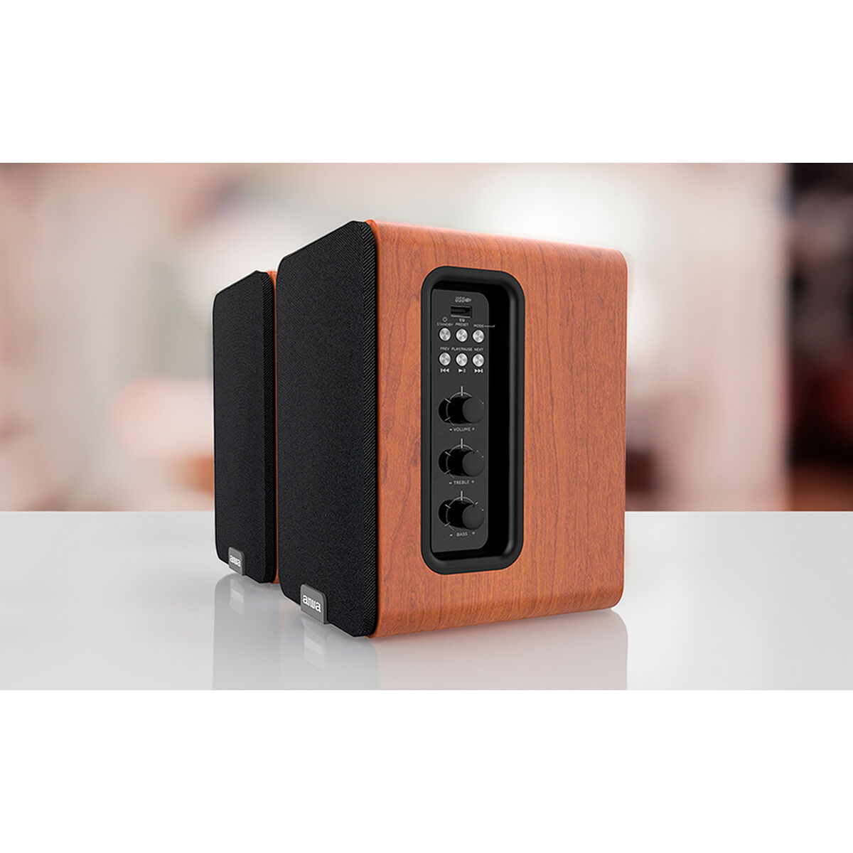 Afbeeldingen van Portable Speakers Aiwa ASPA200BR MADER 2 x 25 W Black
