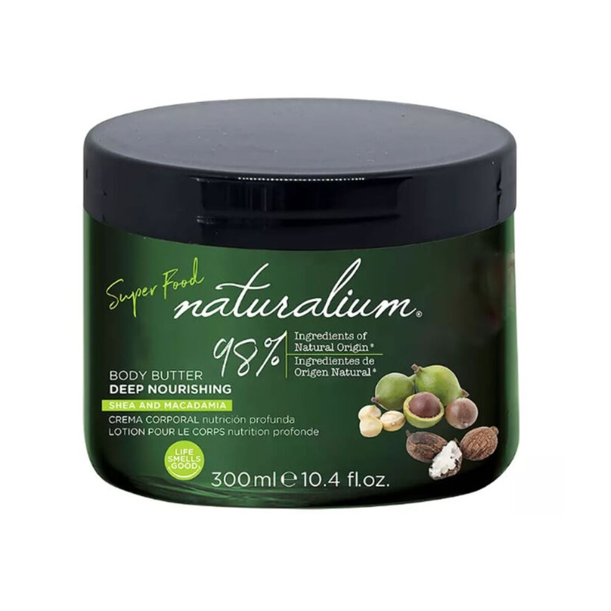 Soin du corps hydratant Naturalium Macadamia 300 ml