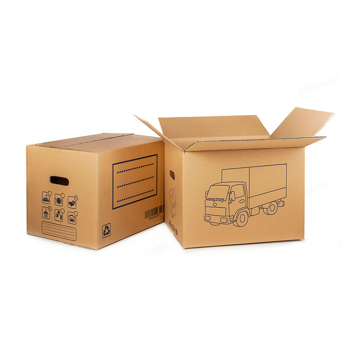 Boîte en carton pour le déménagement Fun&Go 60 x 40 x 40 cm