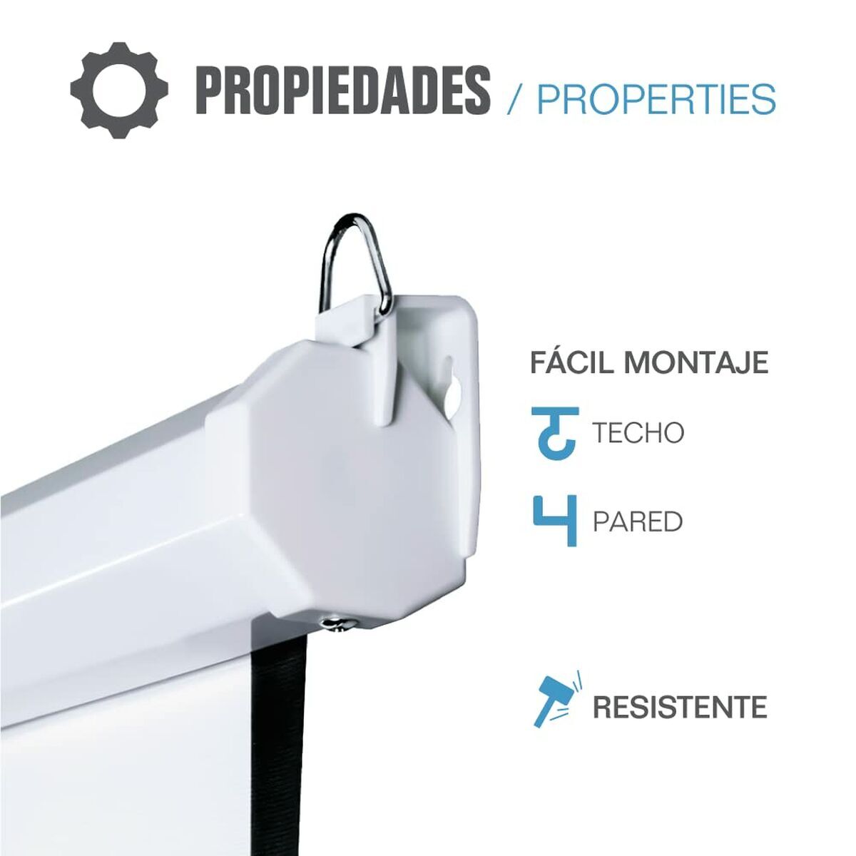 Panoramic Electric Screen iggual PSIPS184 84"