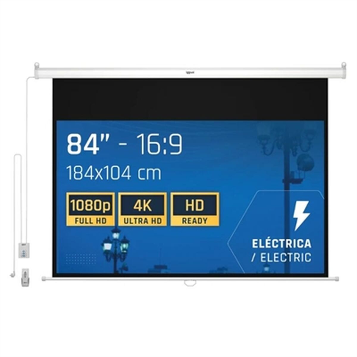Panoramic Electric Screen iggual PSIPS184 84"