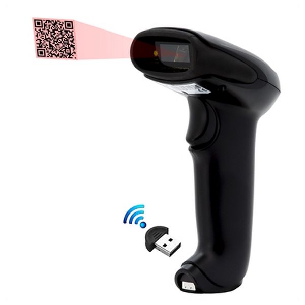 Barcode Reader iggual L2DBT 300 scan/s LED Bluetooth Black