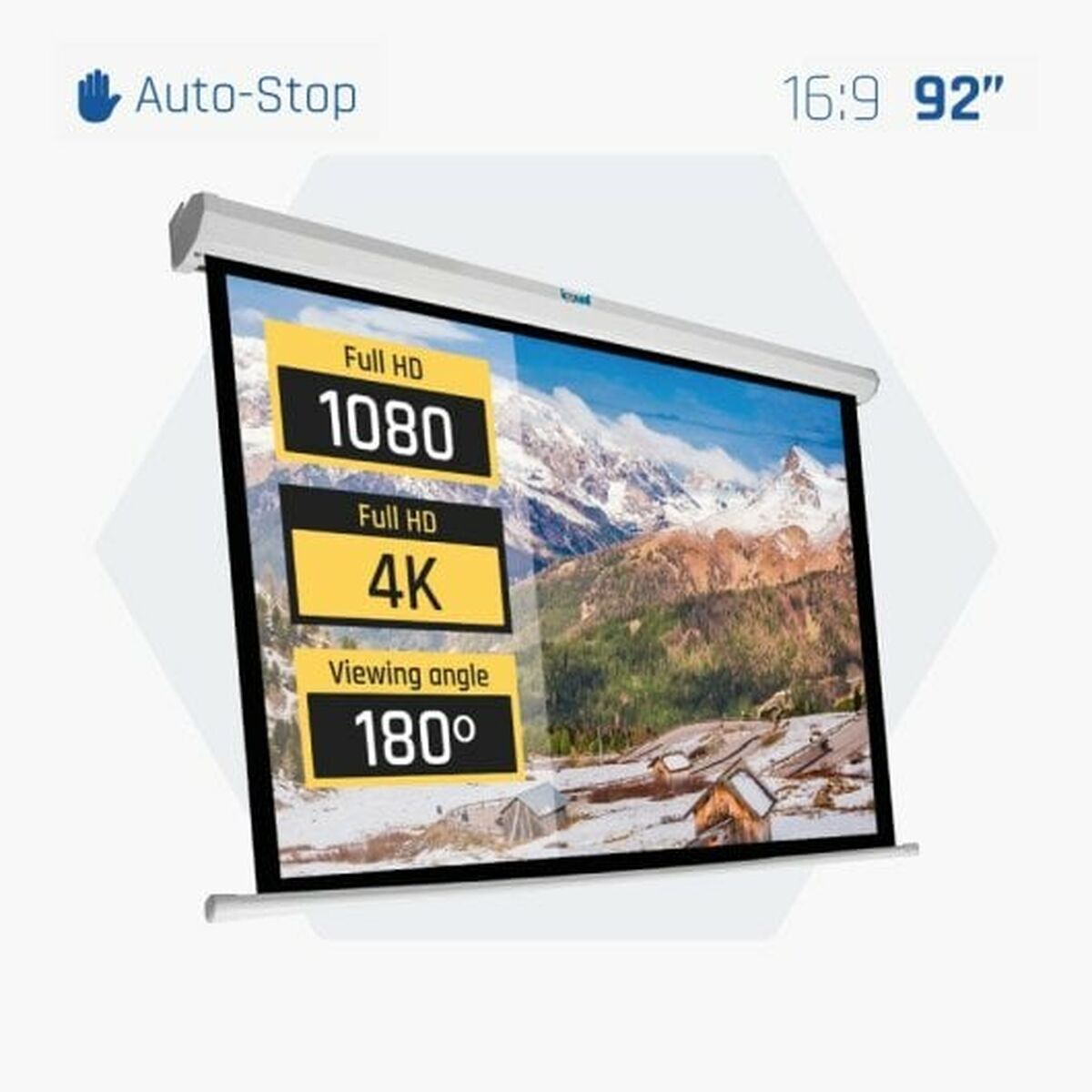 Bild von Projection Screen iggual PSIMS203 92" (Refurbished A)