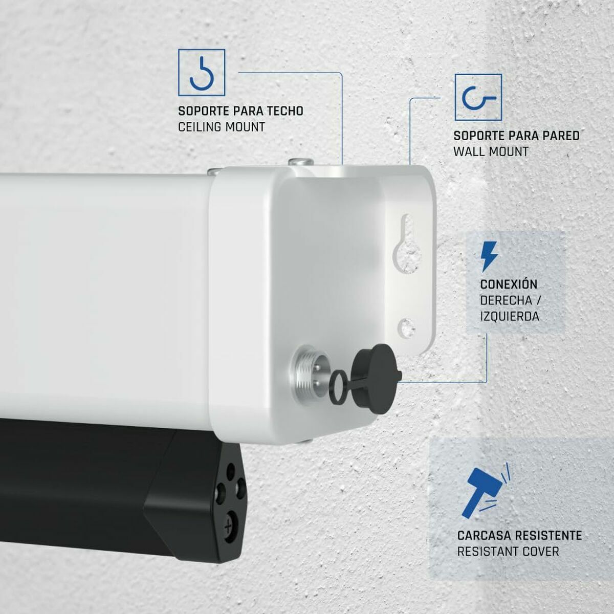 Electric Wall Screen iggual IGG319680 92"