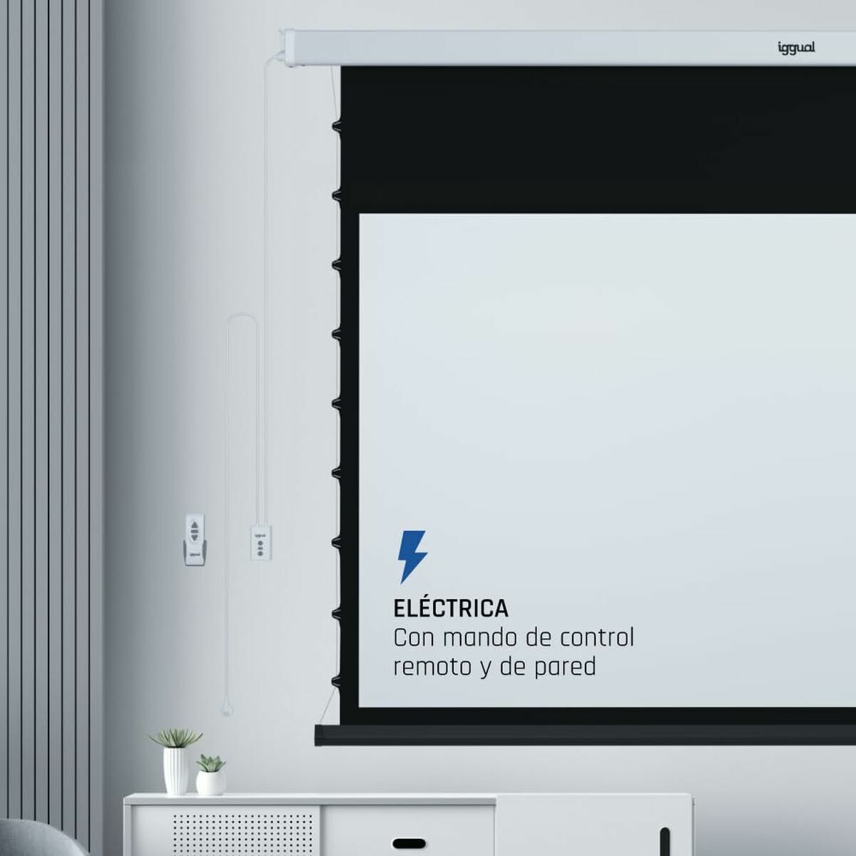 Electric Wall Screen iggual IGG319680 92"