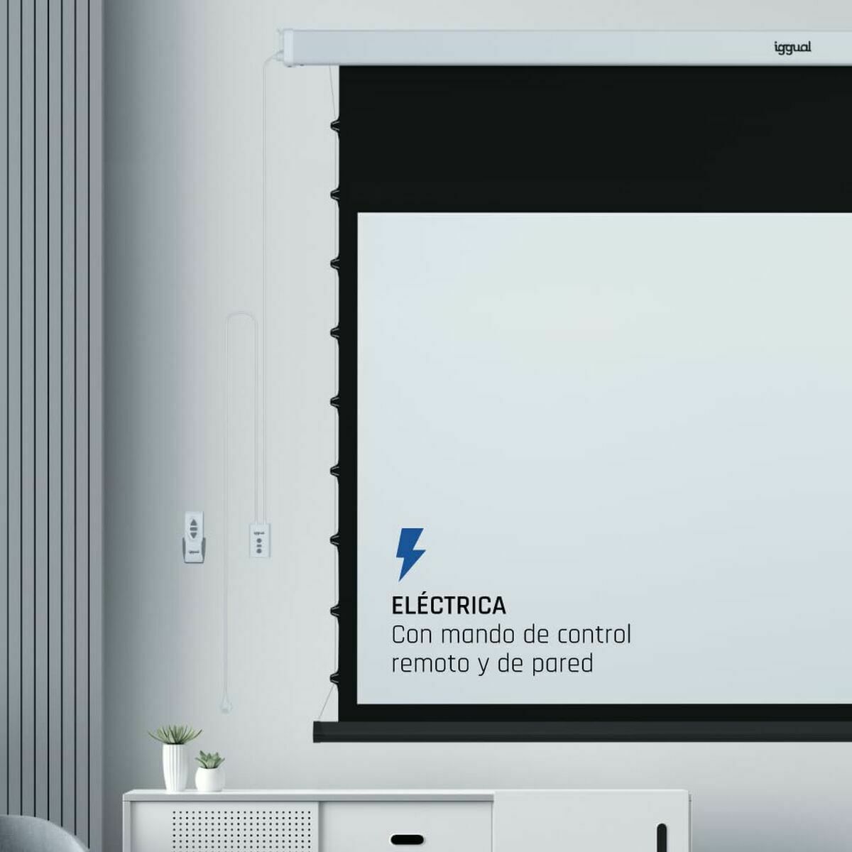 Electric Wall Screen iggual IGG319680 92"