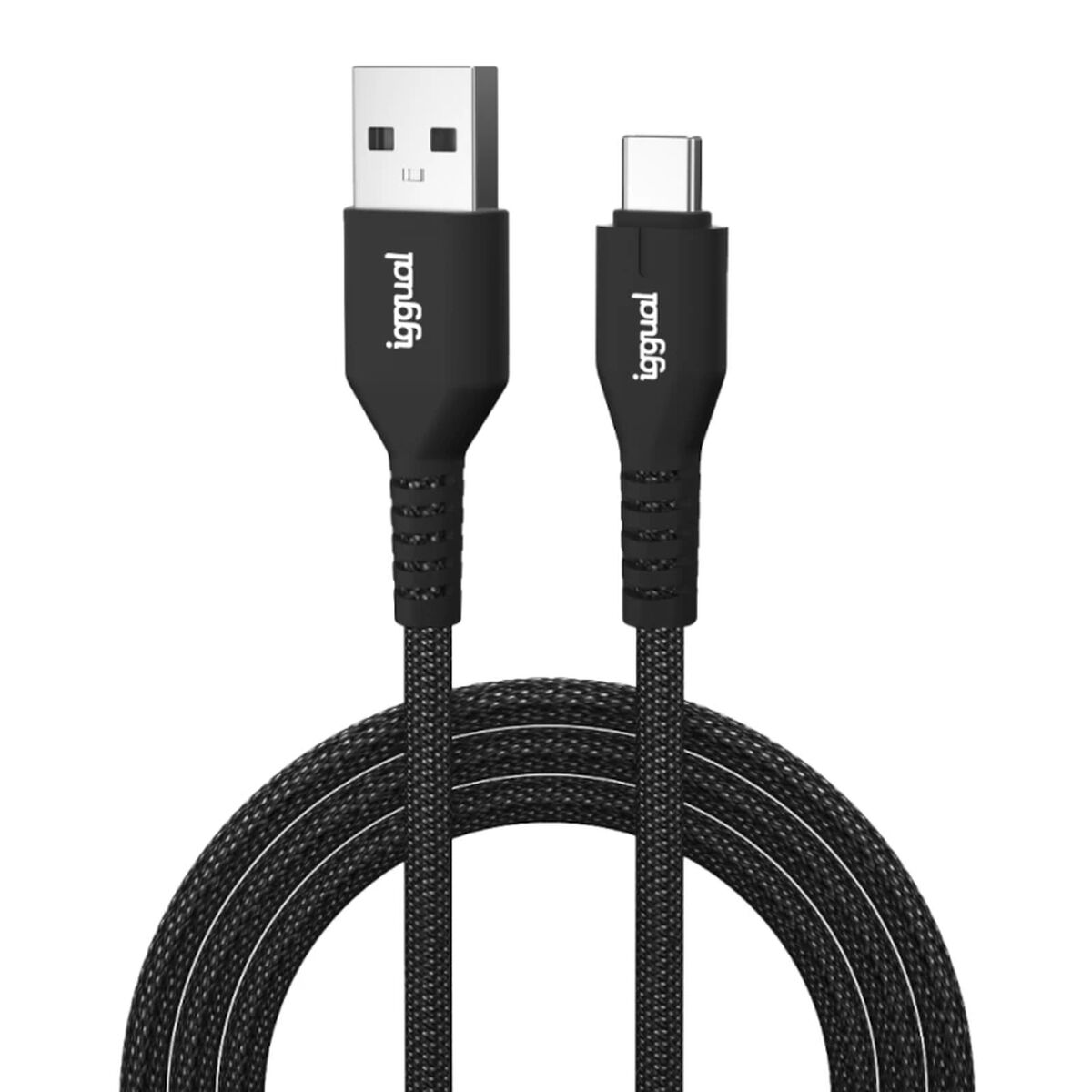 Image secondaire de Câble USB A vers USB-C iggual IGG319888 Noir