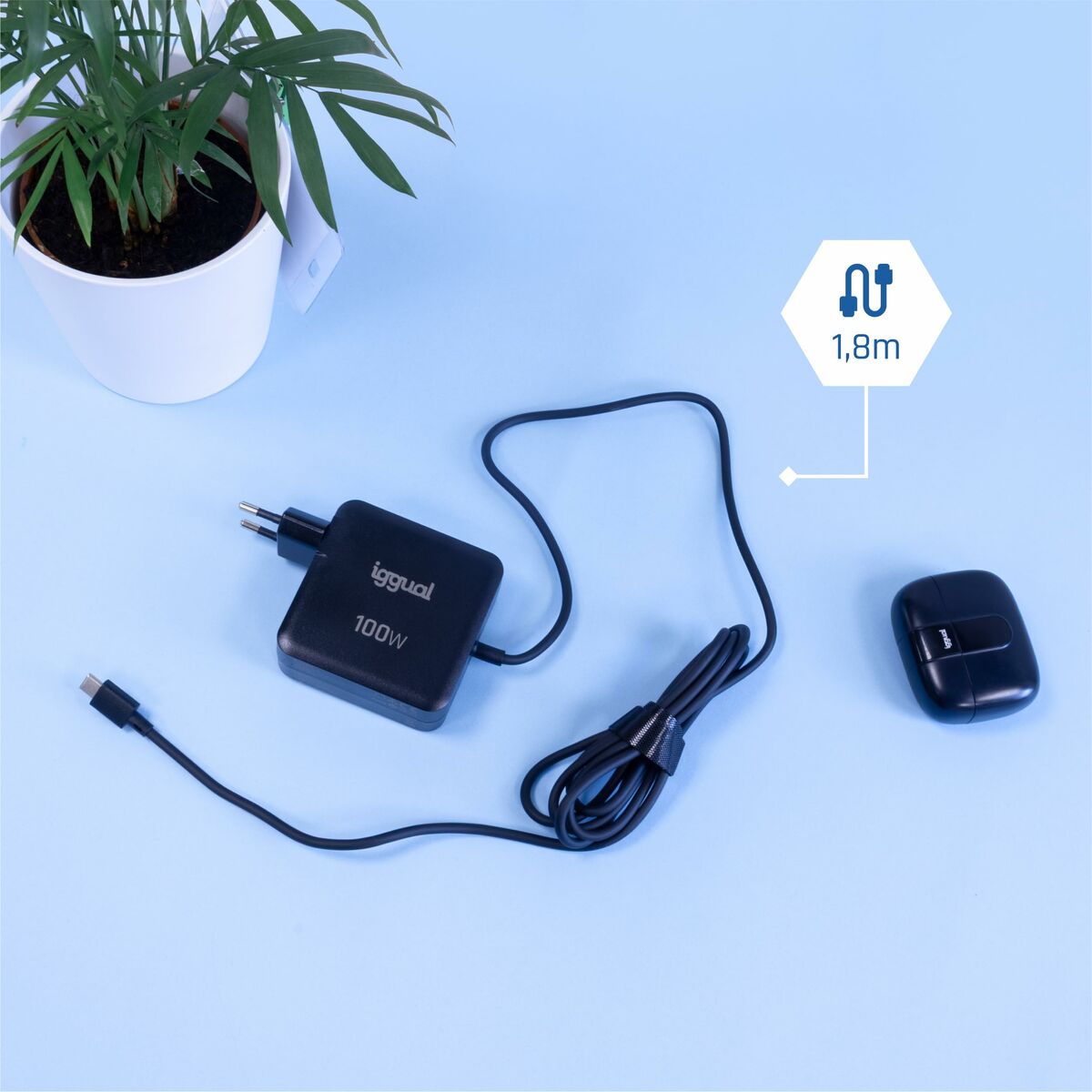 Afbeeldingen van Laptop Charger iggual IGG319918 100 W