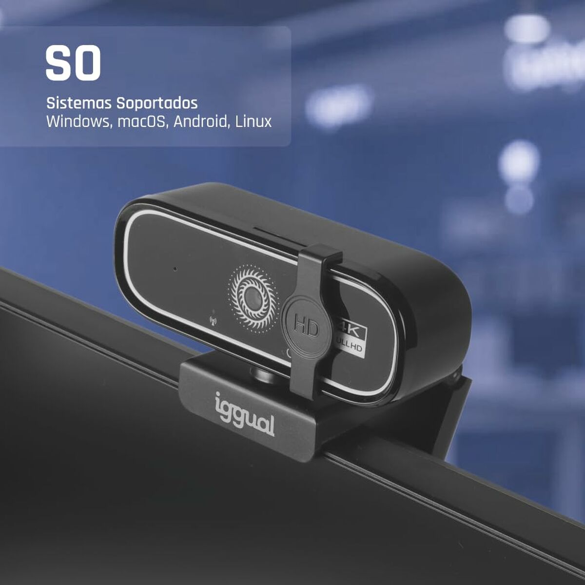 Picture of Webcam iggual IGG319949 4K Ultra HD