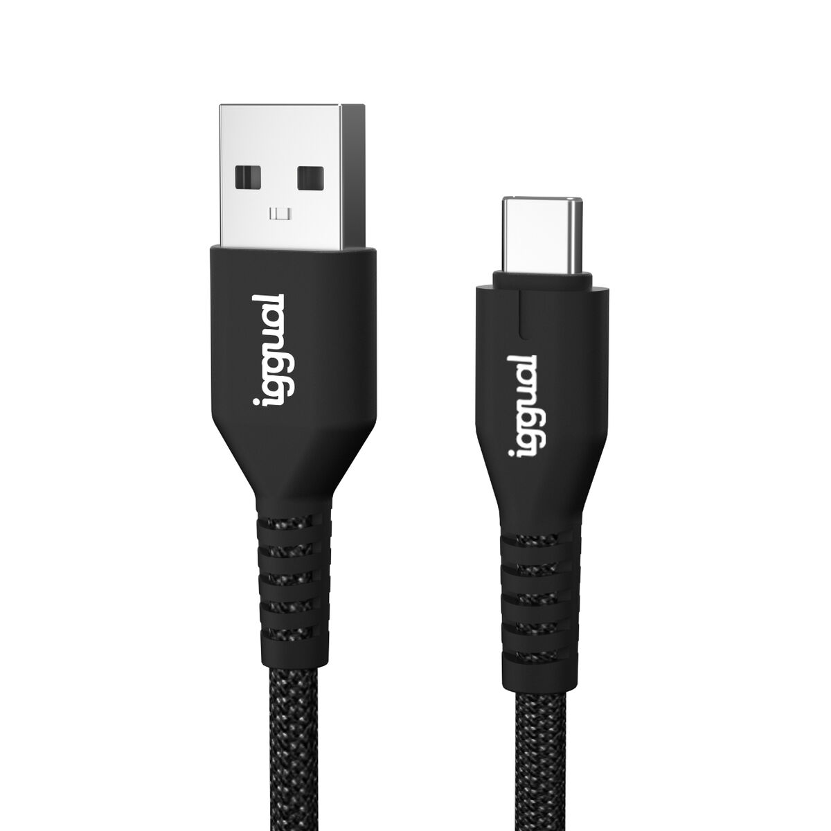 Image secondaire de Câble USB A vers USB-C iggual IGG320006 Noir 1,8 m