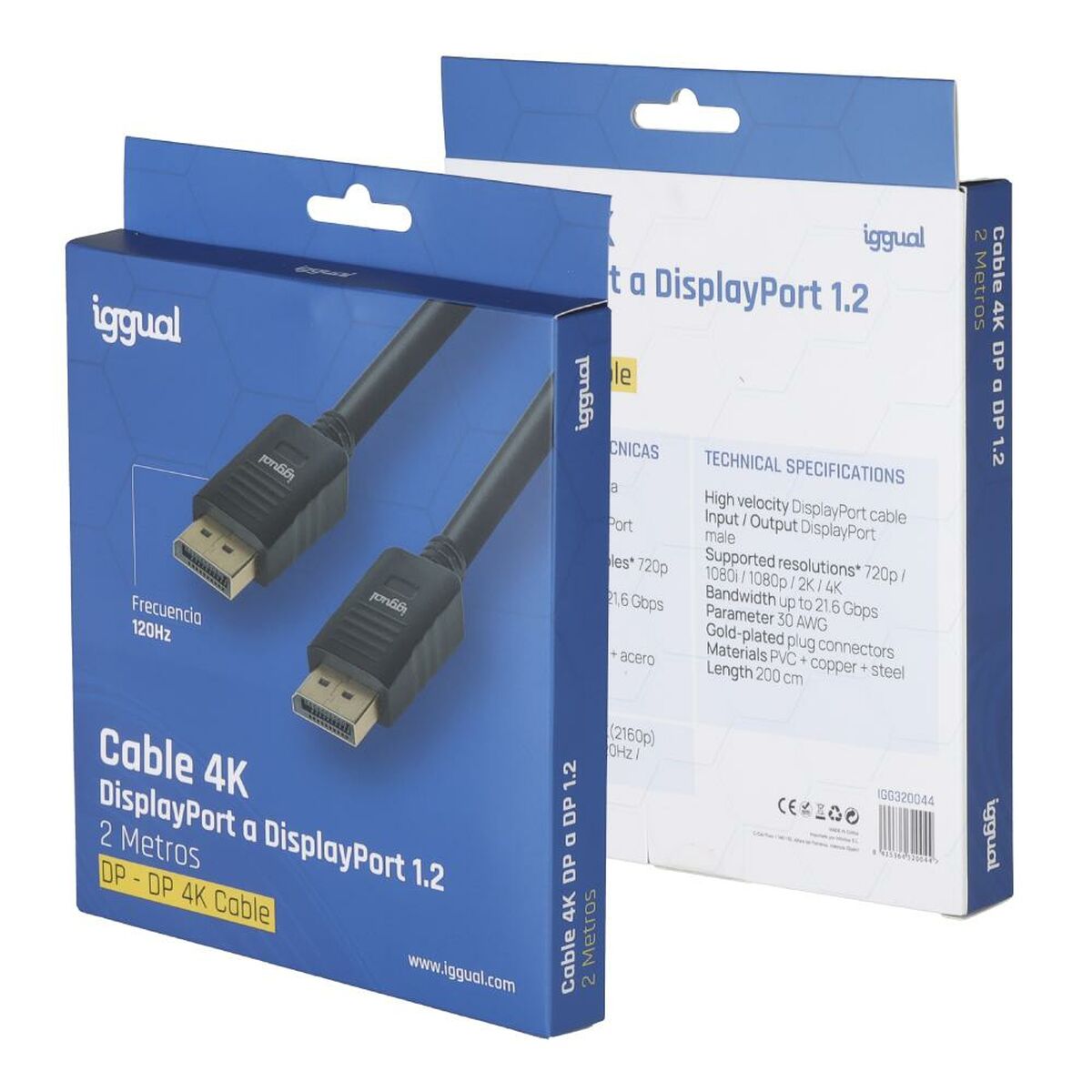 Afbeeldingen van DisplayPort Cable iggual DisplayPort 1.2