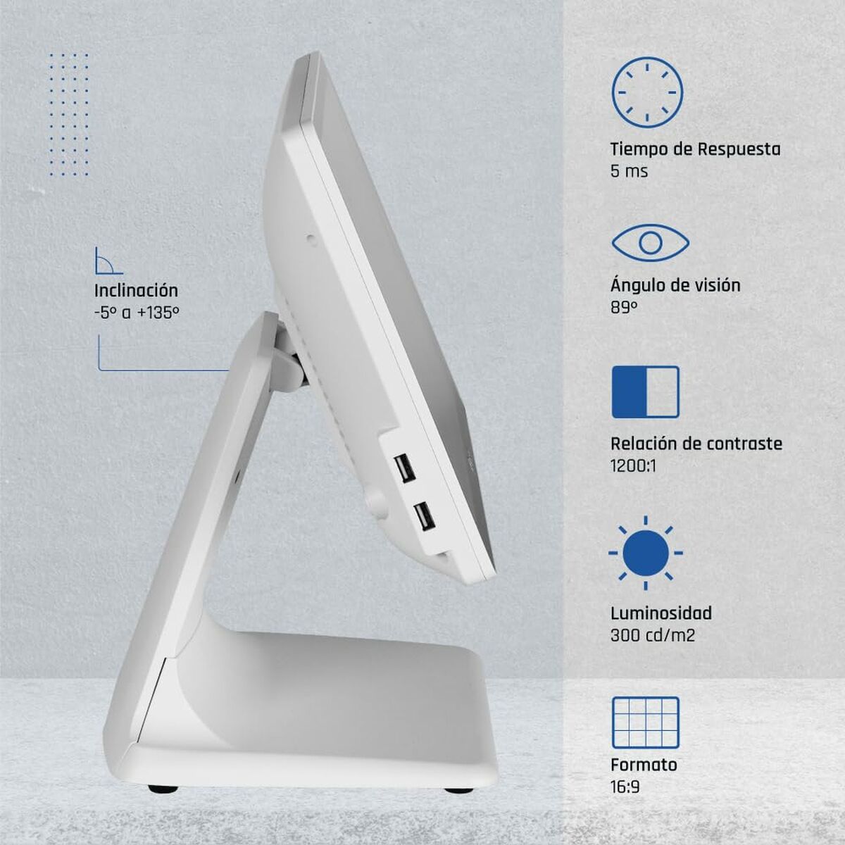 Picture of All in One iggual IGG320167 15,6" Quad Core Intel Celeron J4125 4 GB RAM 128 GB SSD