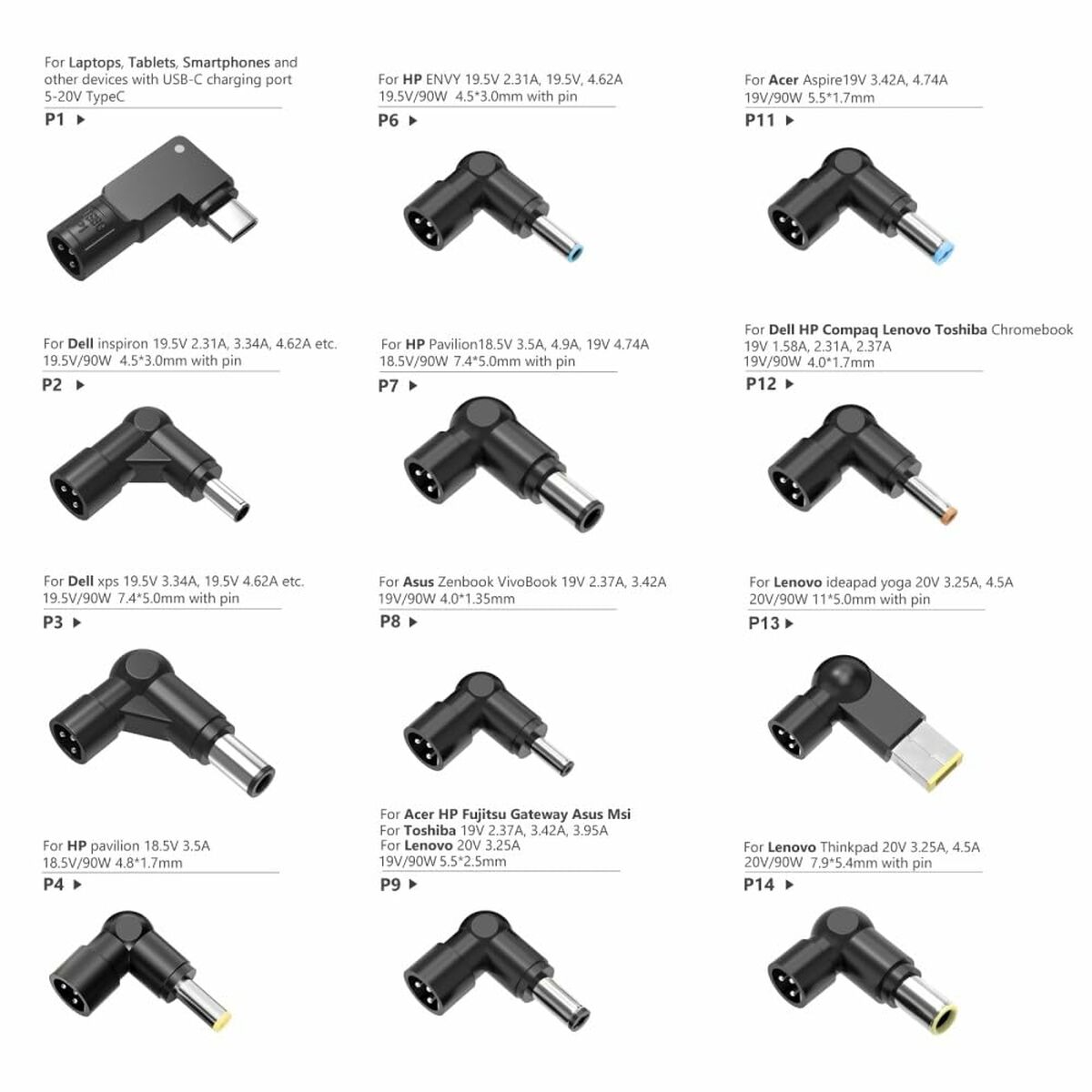 Afbeeldingen van Laptop Charger iggual CUA-C-12T-90W