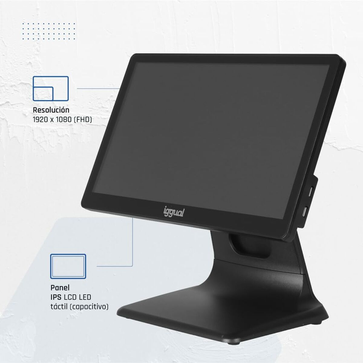 Picture of All in One iggual IGG320204 15,6" Quad Core Intel Celeron J4125 4 GB RAM 128 GB SSD