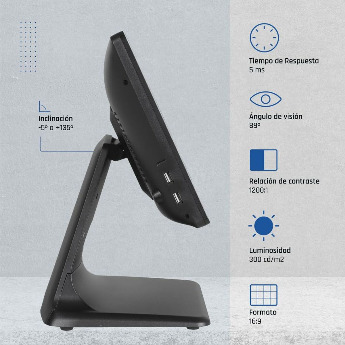 Picture of All in One iggual IGG320204 15,6" Quad Core Intel Celeron J4125 4 GB RAM 128 GB SSD