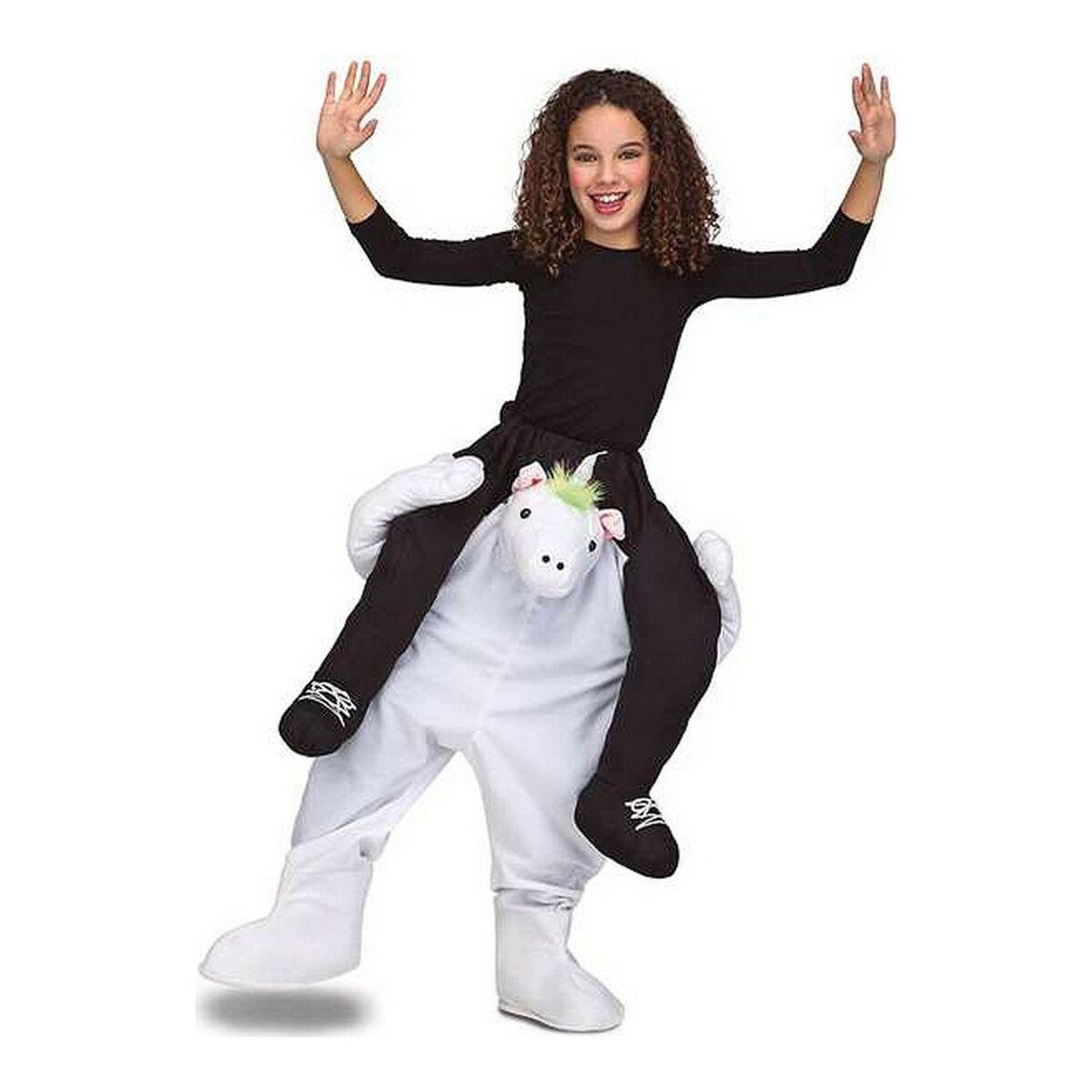 Costume for Children My Other Me Ride-On Unicorn 10-12 Years White